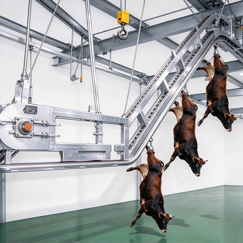 【QE-C109-II】Cattle bleeding slope lifting machine Cattle slaughterhouse equipment cow abattoir machine