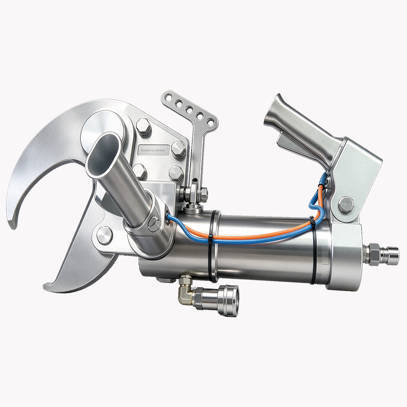 【QE-C116】Cattle horn and fore hock hydraulic cutter slaughter machine Cattle slaughterhouse equipment cow abattoir machine