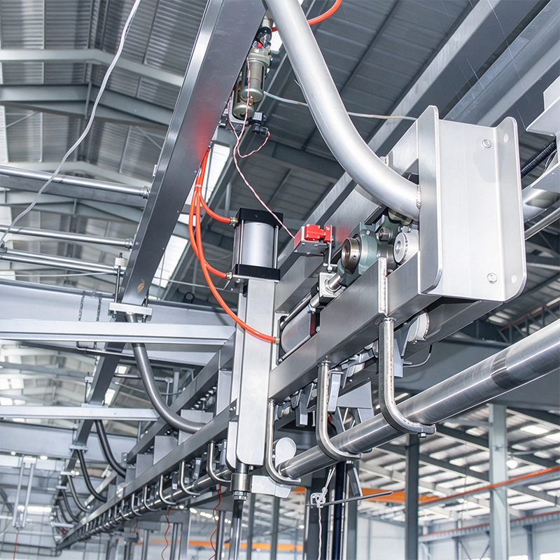 【QE-C217】Cattle carcass automatic convey system slaughter machine Cattle slaughterhouse equipment cow abattoir machine