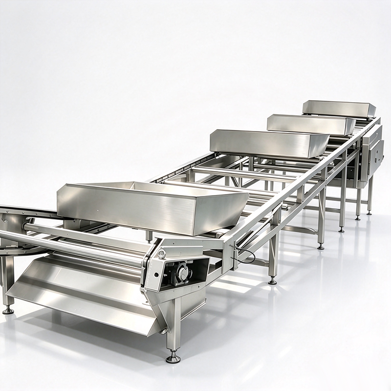 【QE-C222】Cattle white viscera inspection belt/tray conveyor slaughter machine Cattle slaughterhouse equipment cow abattoir machine