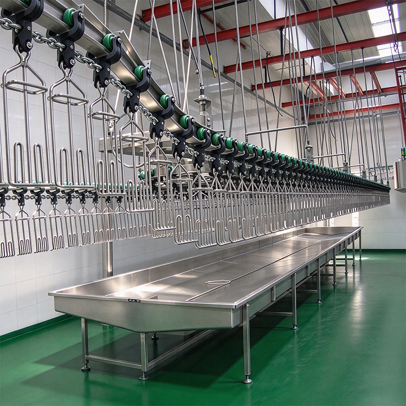 【QE-B105-I】Poultry bleeding automatic convey rail poultry abattoir slaughterhouse equipment chicken slaughter machine