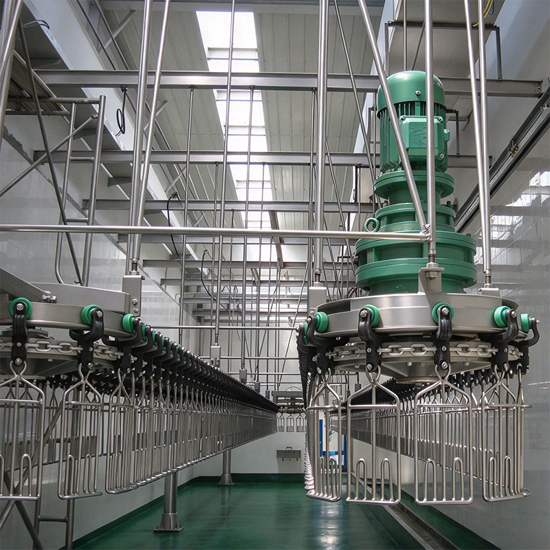 【QE-B105-I】Poultry bleeding automatic convey rail poultry abattoir slaughterhouse equipment chicken slaughter machine