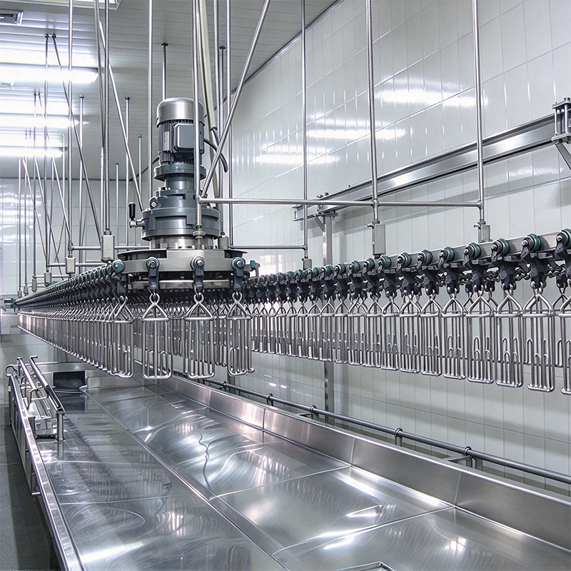 【QE-B105-I】Poultry bleeding automatic convey rail poultry abattoir slaughterhouse equipment chicken slaughter machine