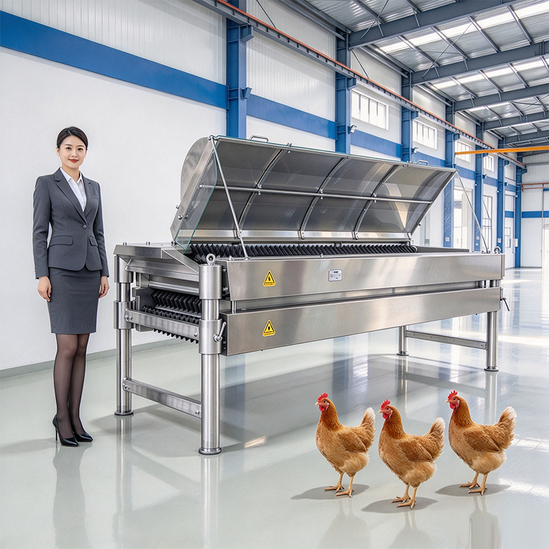 【QE-B109-III】Poultry carcass horizontal plucking machine poultry abattoir slaughterhouse equipment chicken slaughter machine