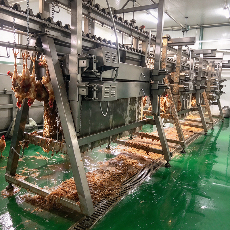 【QE-B109-V】Poultry fine feather vertical plucking machine poultry abattoir slaughterhouse equipment chicken slaughter machine