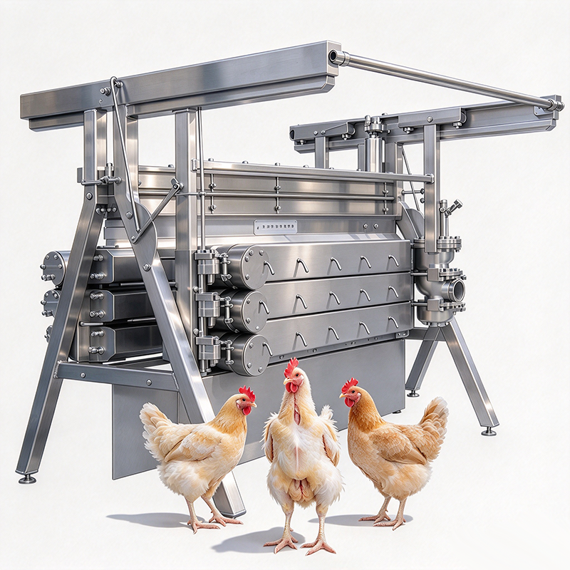 【QE-B109-V】Poultry fine feather vertical plucking machine poultry abattoir slaughterhouse equipment chicken slaughter machine