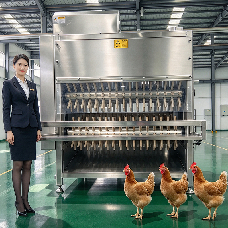 【QE-B109-VI】Poultry carcass scalding and plucking combination machine poultry abattoir slaughterhouse equipment chicken slaughter machine