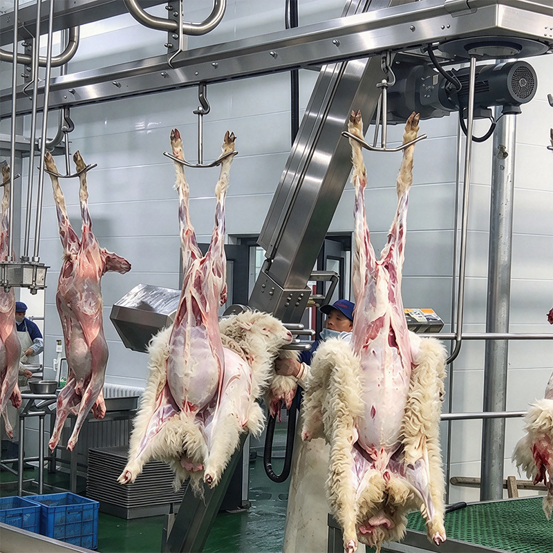 【QE-S206-II】Sheep(goat) carcass skin single column skin puller(Vertical or slope) sheep slaughterhouse slaughtering equipment goat abattoir goat slaughter line machine