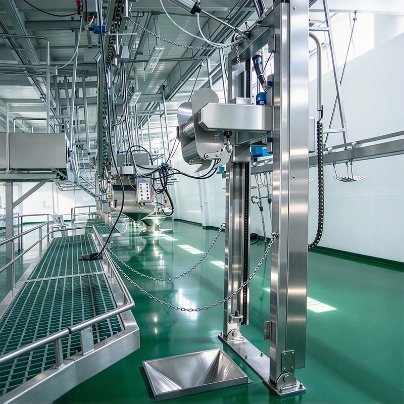 【QE-S206-I】Sheep(goat) carcass skin vertical pneumatic skin puller sheep slaughterhouse slaughtering equipment goat abattoir goat slaughter line machine