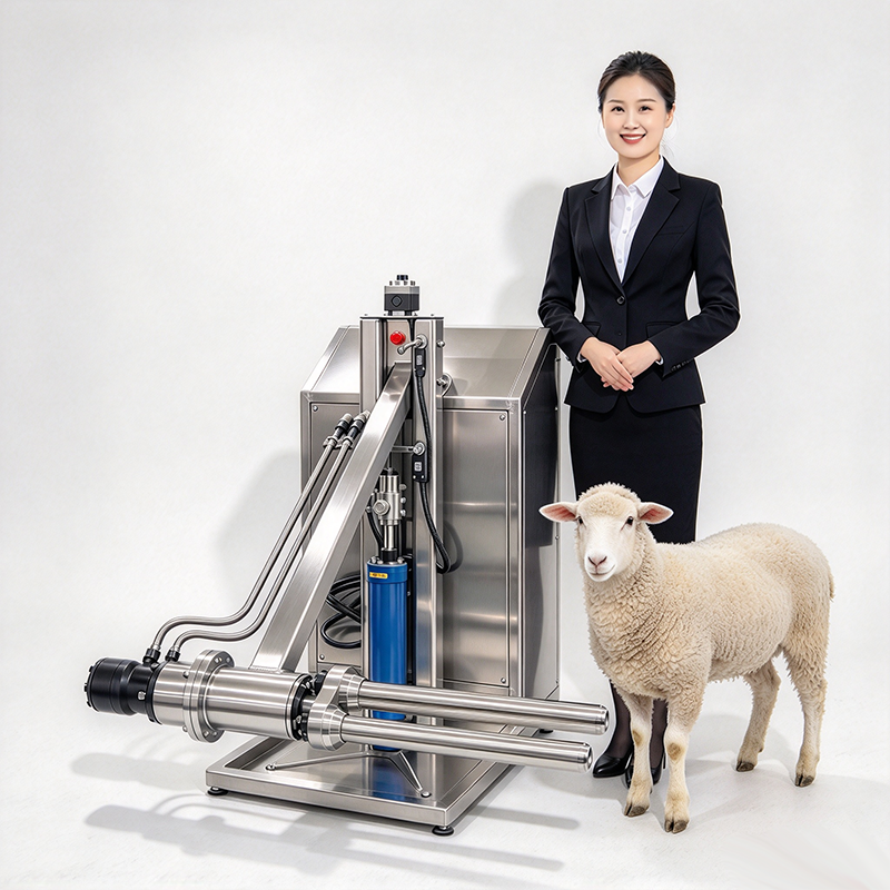 【QE-S206-III】Sheep(goat) carcass skin rocker type hydraulic puller sheep slaughterhouse slaughtering equipment goat abattoir goat slaughter line machine
