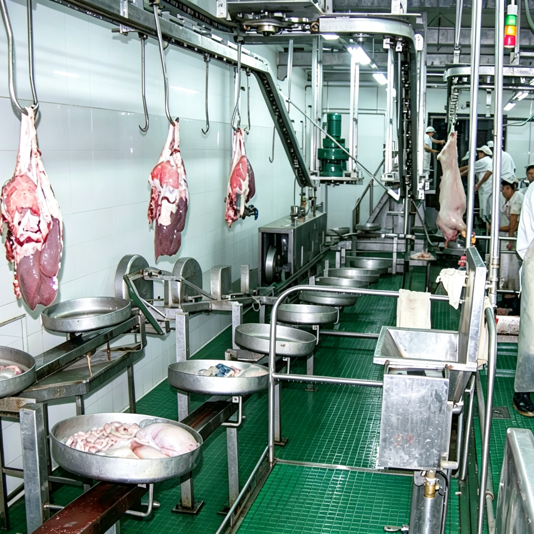 【QE-P201-I】Pig carcass processing automatic convey rail (Tube-track, Dual-track, Flat-track) pig abattoir slaughter equipment pig slaughterhouse meat processing machine
