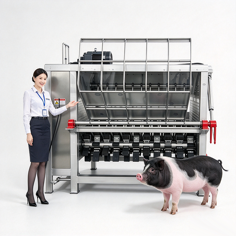 【QE-P204-I】Pig carcass dehairing machine-100 pig abattoir slaughter equipment pig slaughterhouse meat processing machine